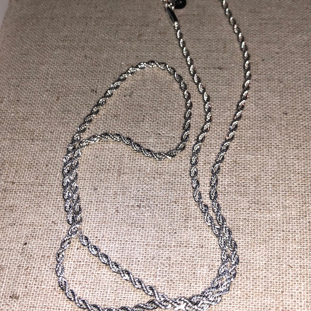 Sterling silver rope chain